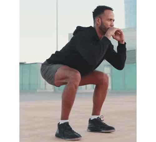 tennis squats